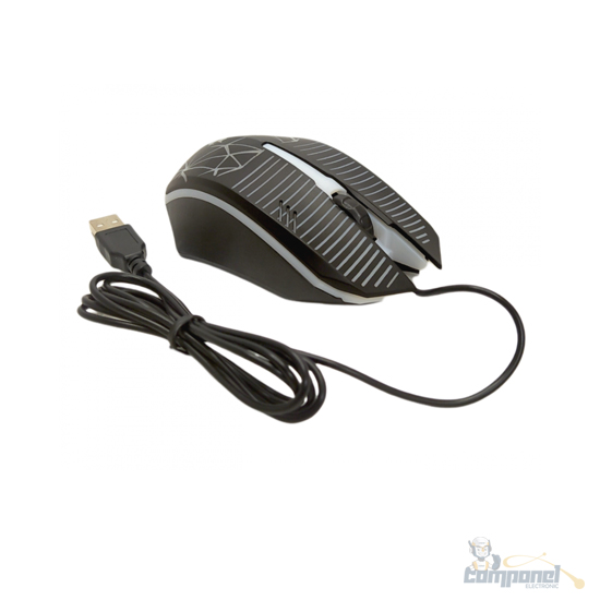 Mouse Gamer Preto com fio Silencioso USB Mause Para Pc Laptop computador